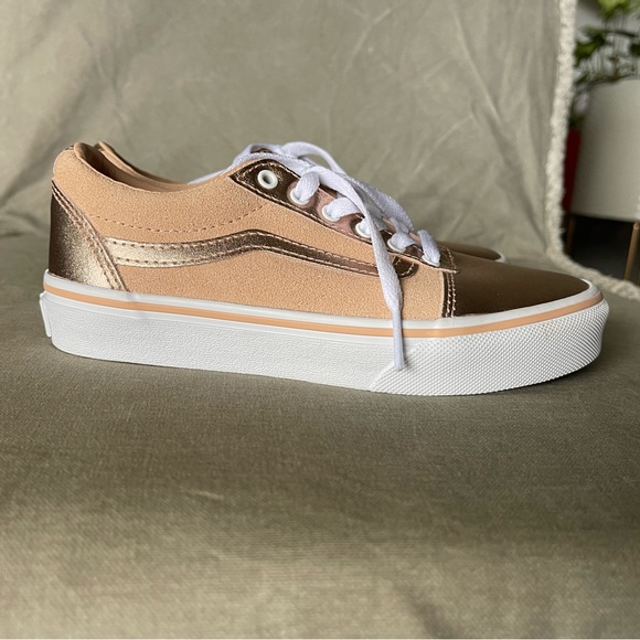NWOB - Vans Old Skool Rose Gold GORGEOUS - Picture 8 of 12